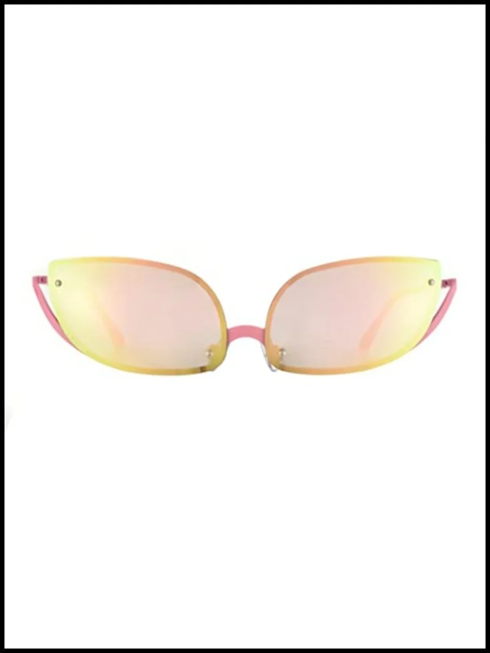 Y2K Wrap Around Sunglasses UV400 Protection Vintage Shades